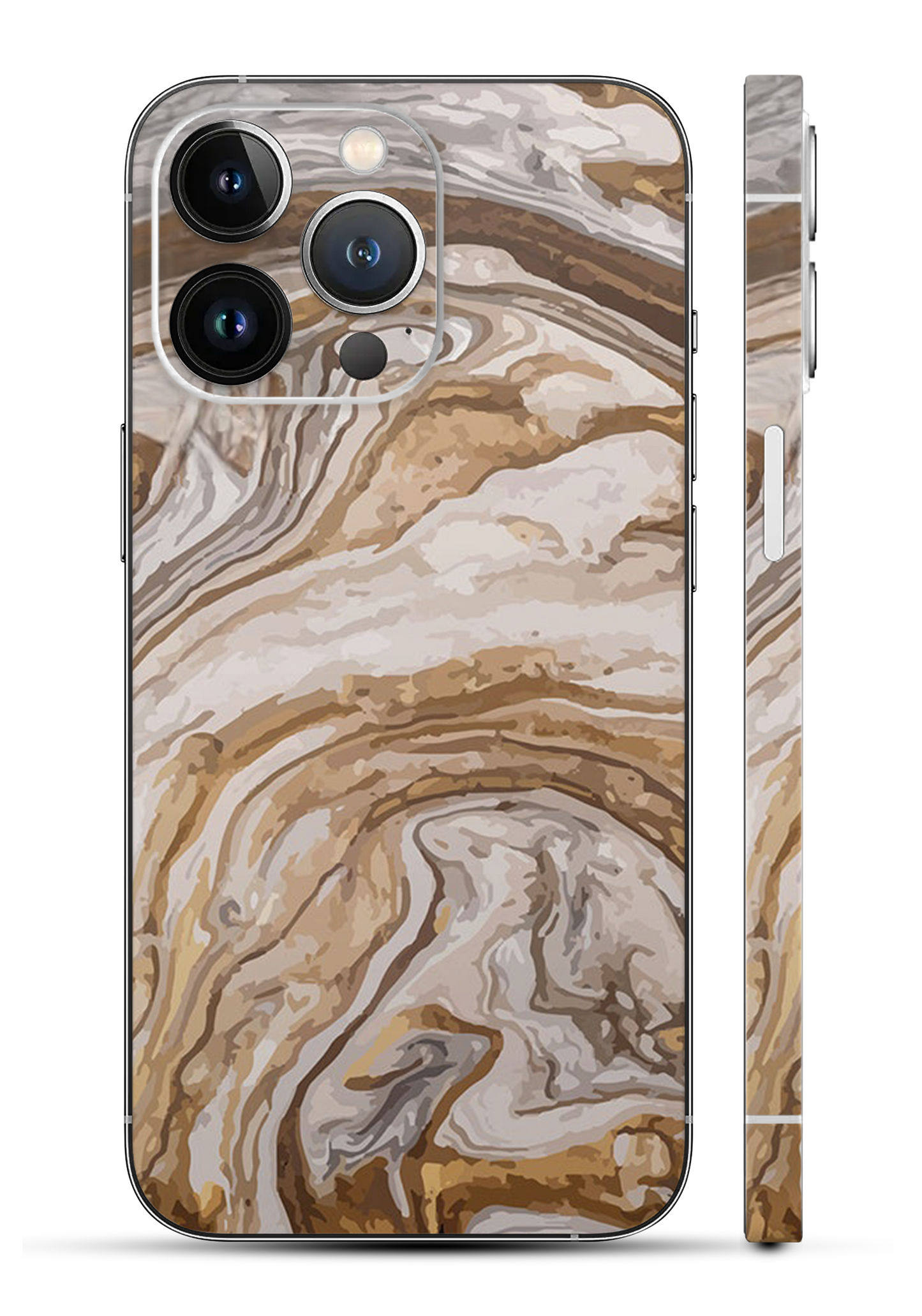 Golden Swirl Mobile Skin