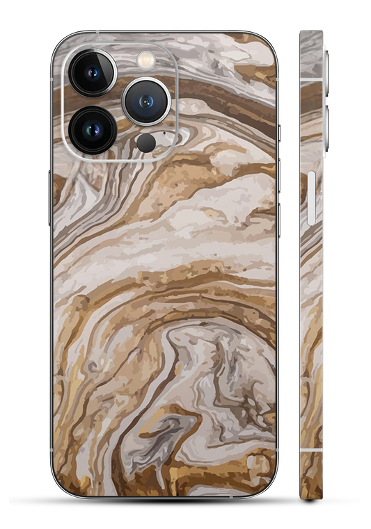 Golden Swirl Mobile Skin