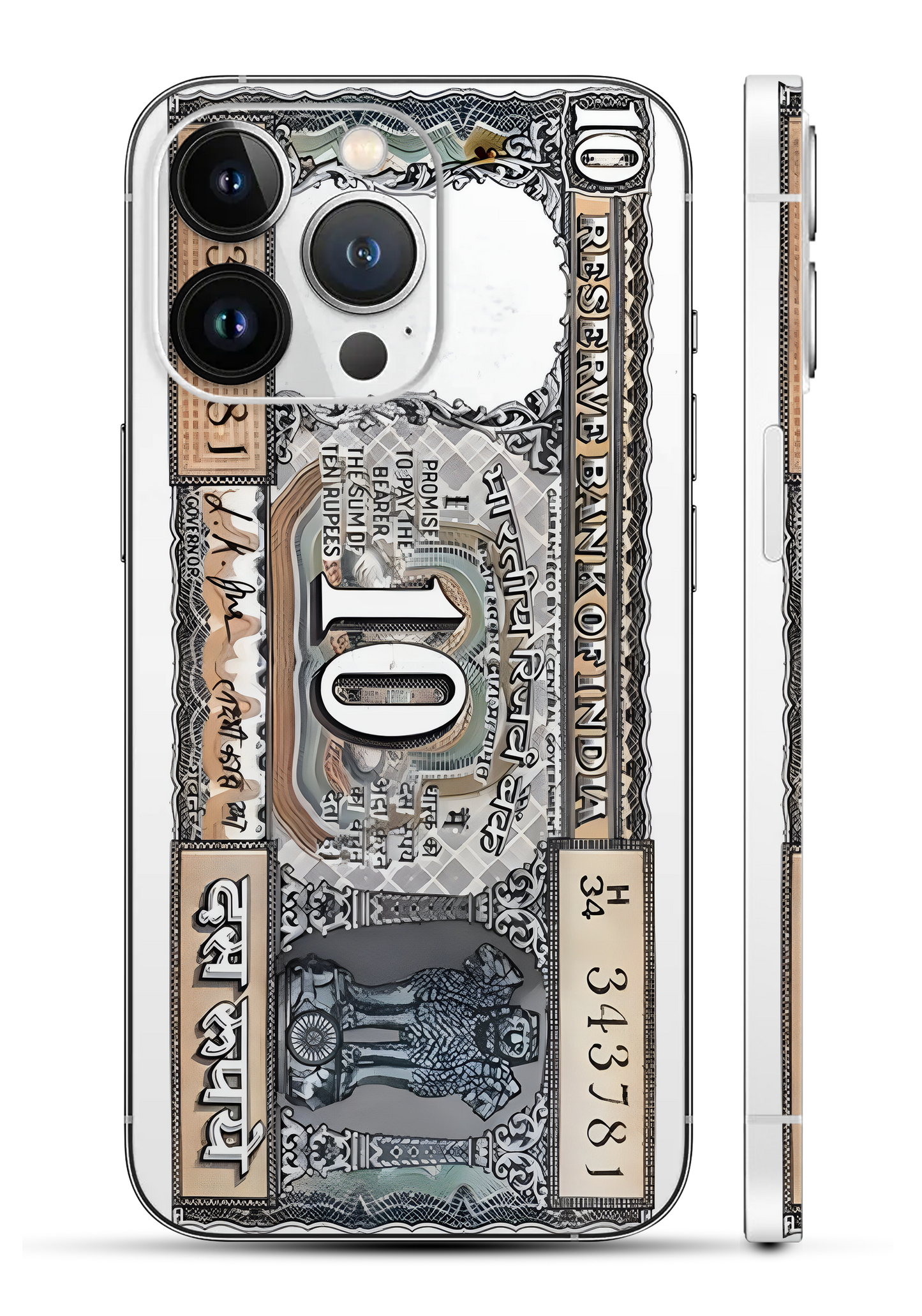 Rs.10 Note Mobile Skin