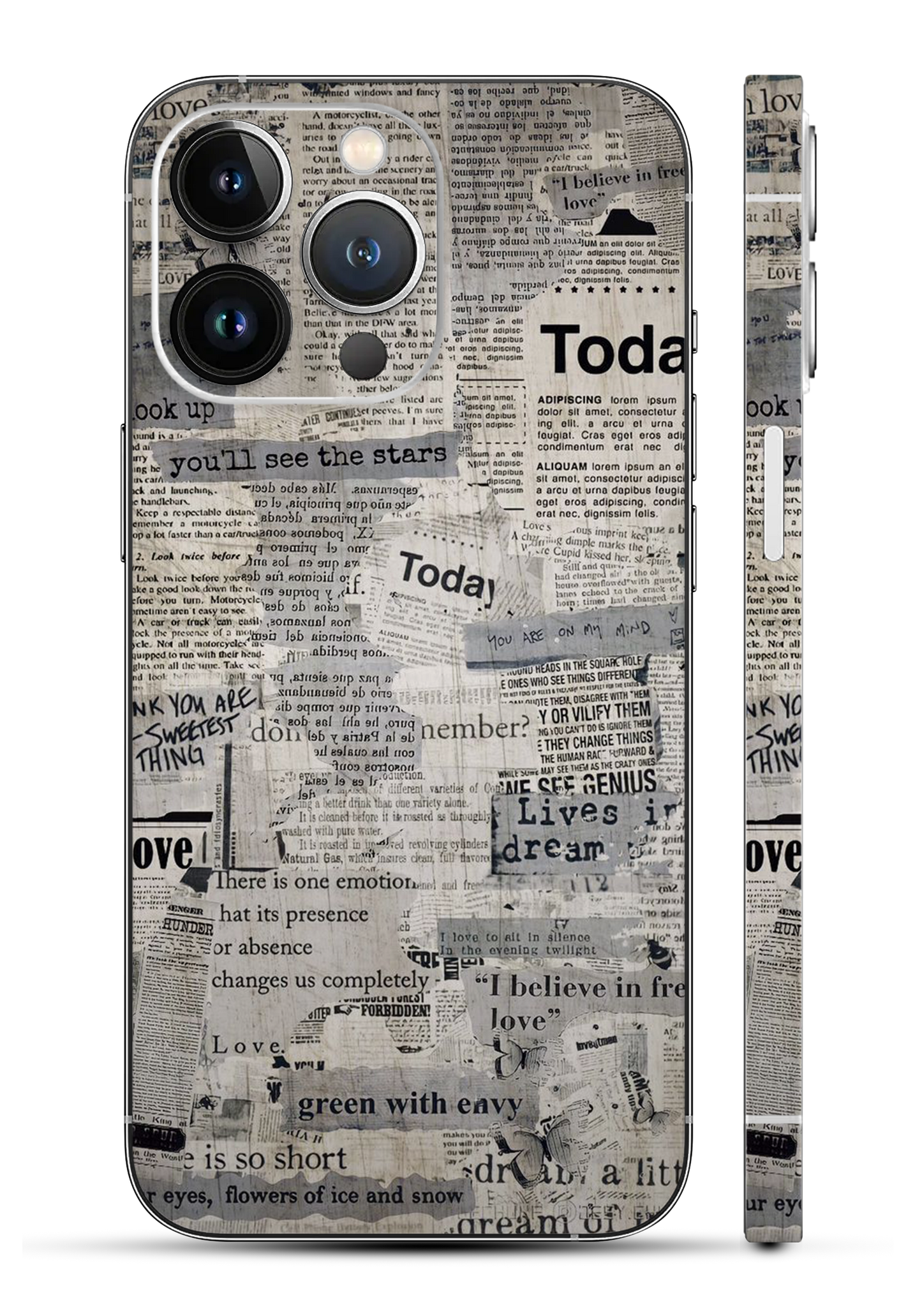 News Paper Mobile Skin
