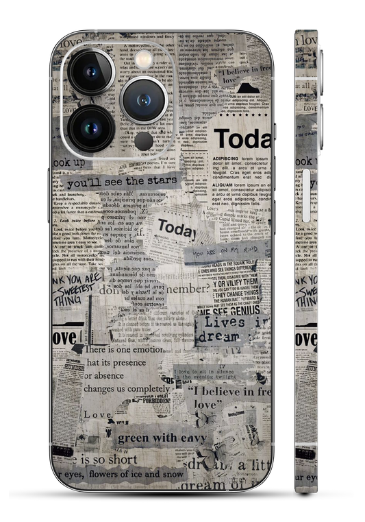 News Paper Mobile Skin